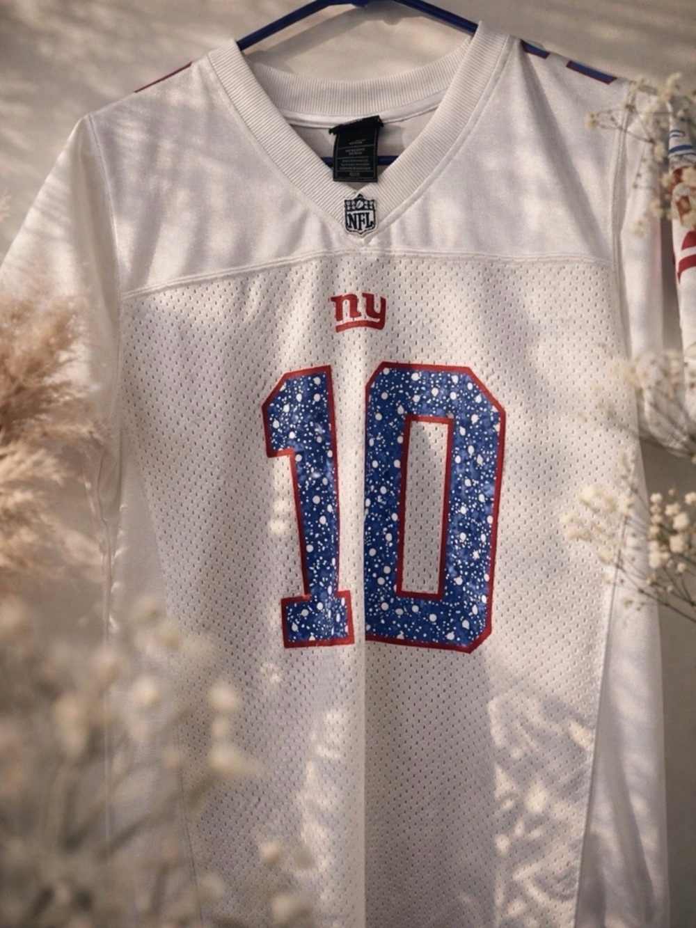 NFL NY GIANTS Jersey with Blue Speckled #10